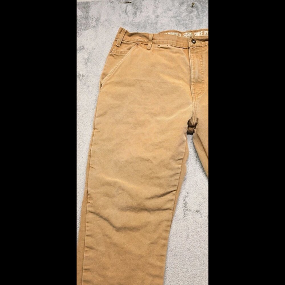Dickies Carpenter Pants Mens 38x32 Brown W416FID Relaxed Straight Fit Workwear‎ - Picture 3 of 16